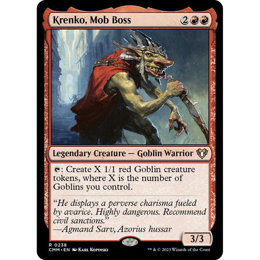 Image for Krenko, Mob Boss (238) (CMM) - Magic: The Gathering