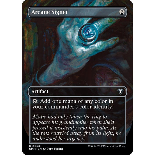 Image for Arcane Signet (Borderless) (653) (CMM) - Magic: The Gathering