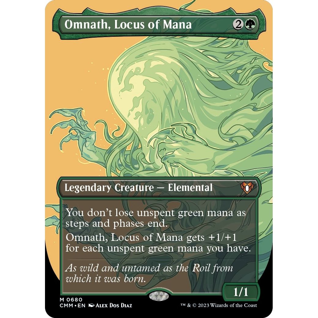 Image for Omnath, Locus of Mana (Borderless) (680) (CMM) - Magic: The Gathering