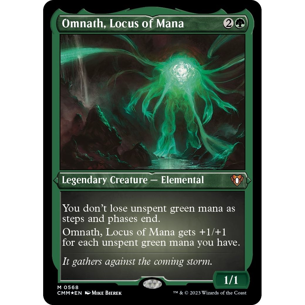 Image for Omnath, Locus of Mana (Foil Etched) (568) (CMM) - Magic: The Gathering