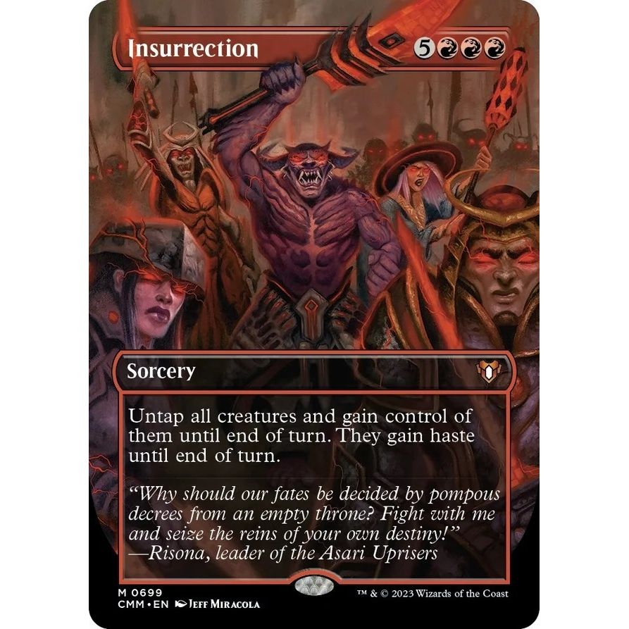 Image for Insurrection (Borderless) (699) (CMM) - Magic: The Gathering
