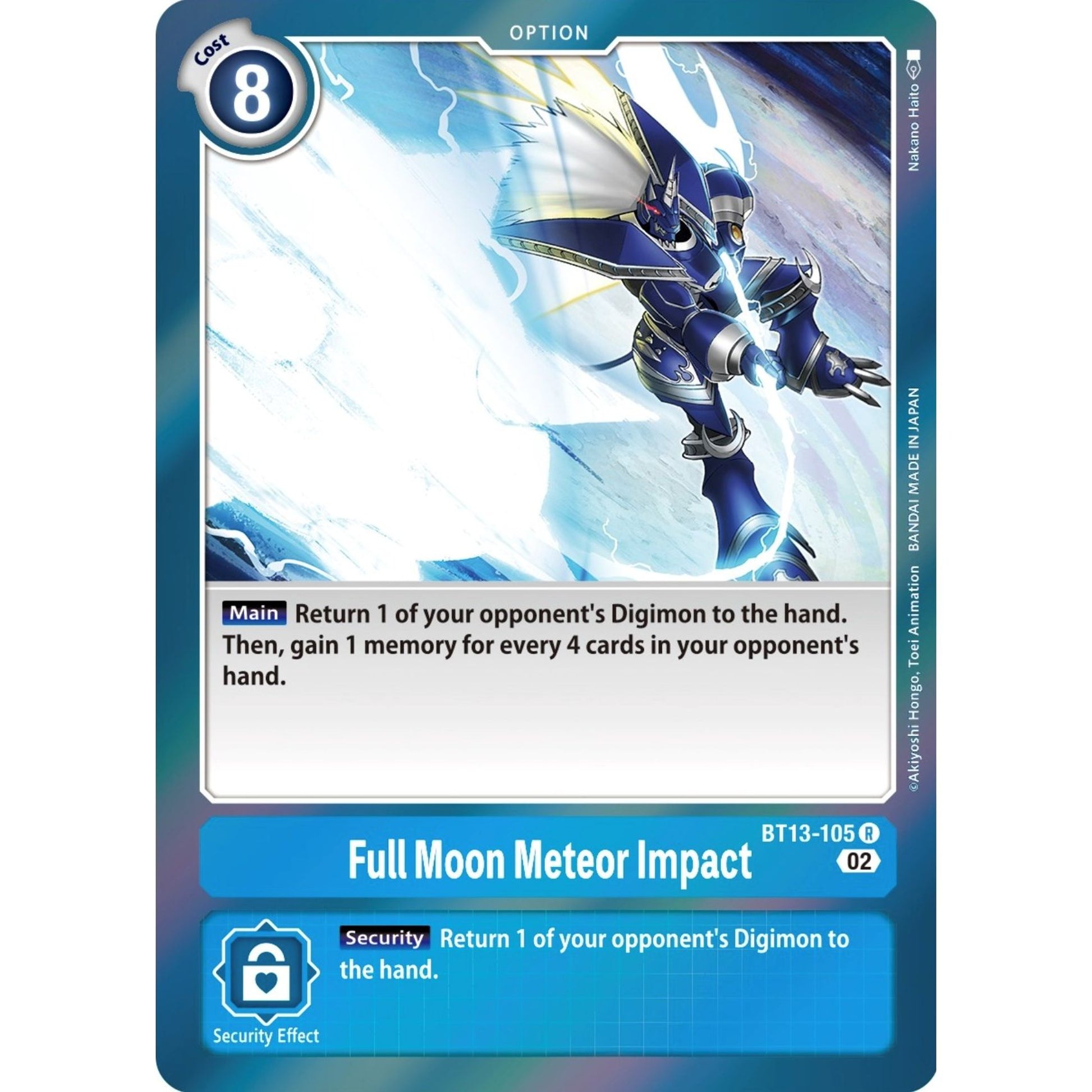 Image for Full Moon Meteor Impact (BT13-105 R) (BT13) - Digimon Card Game