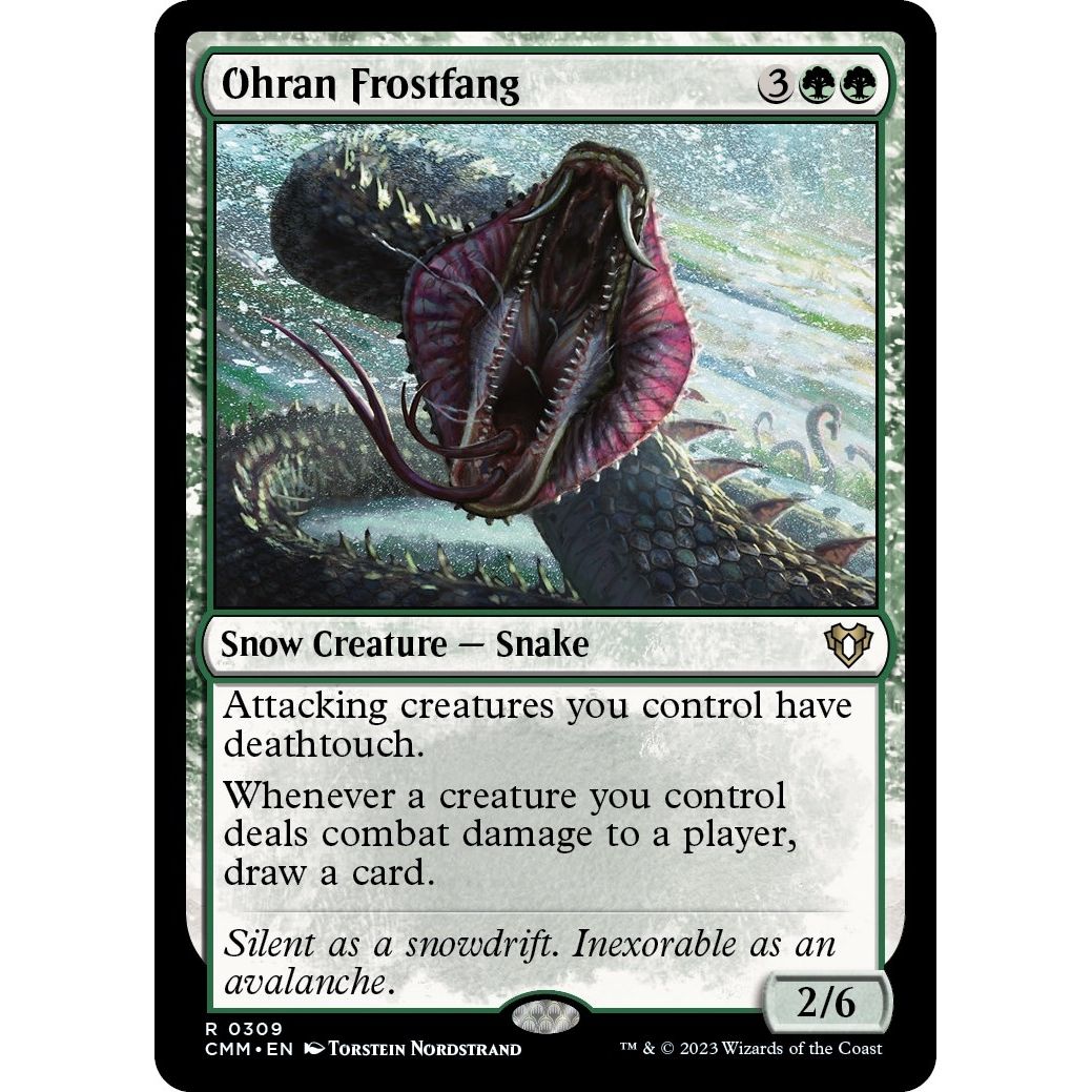 Image for Ohran Frostfang (309) (CMM) - Magic: The Gathering