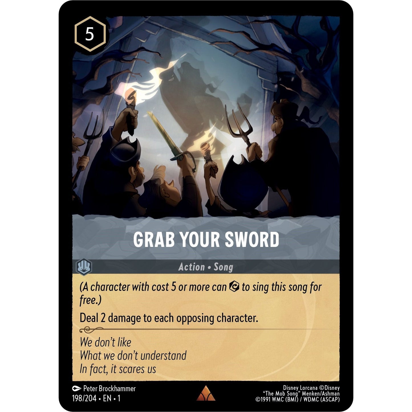 Image for Grab Your Sword (198/204) (1) - Disney Lorcana