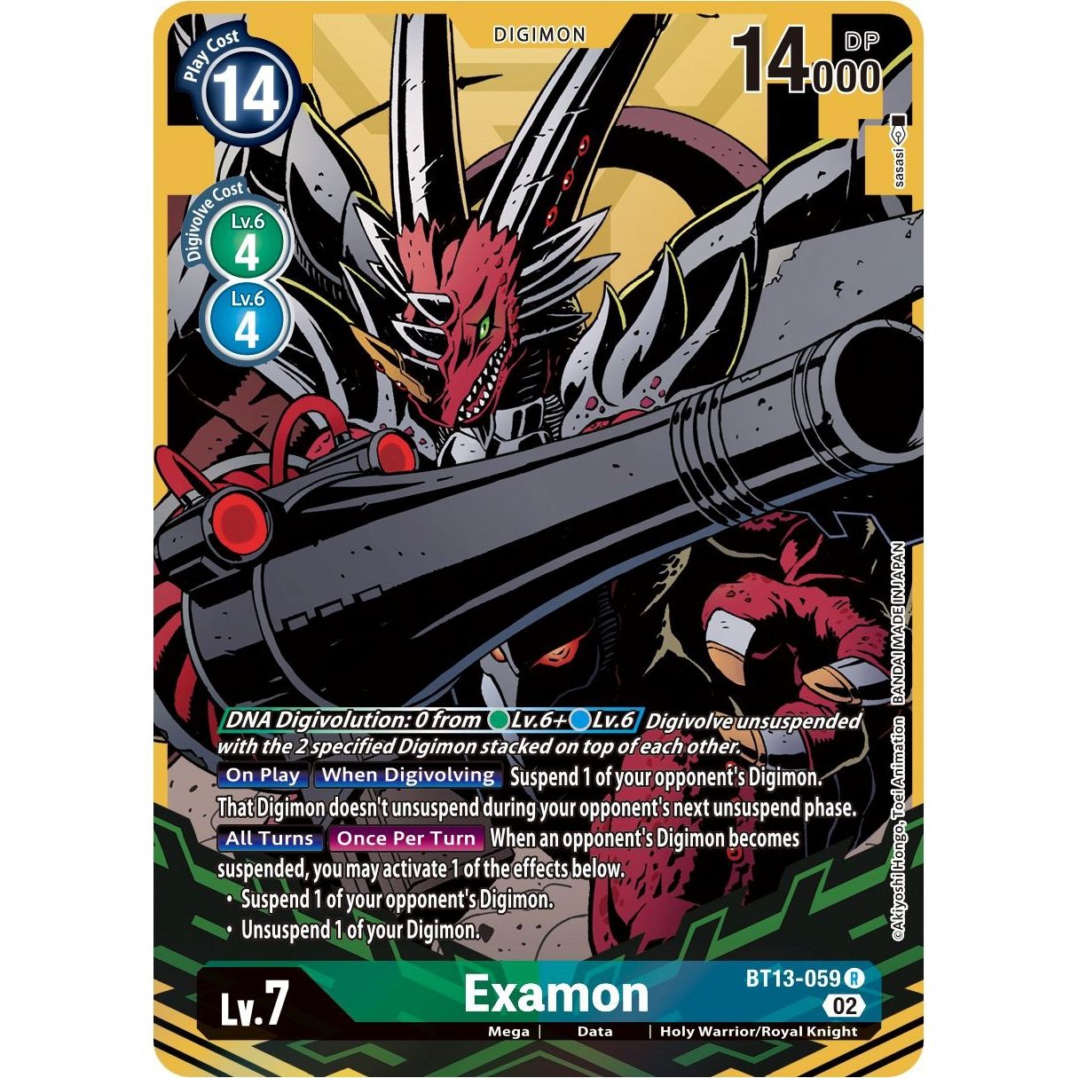 Image for Examon (Alternate Art) (BT13-059 R) (BT13) - Digimon Card Game