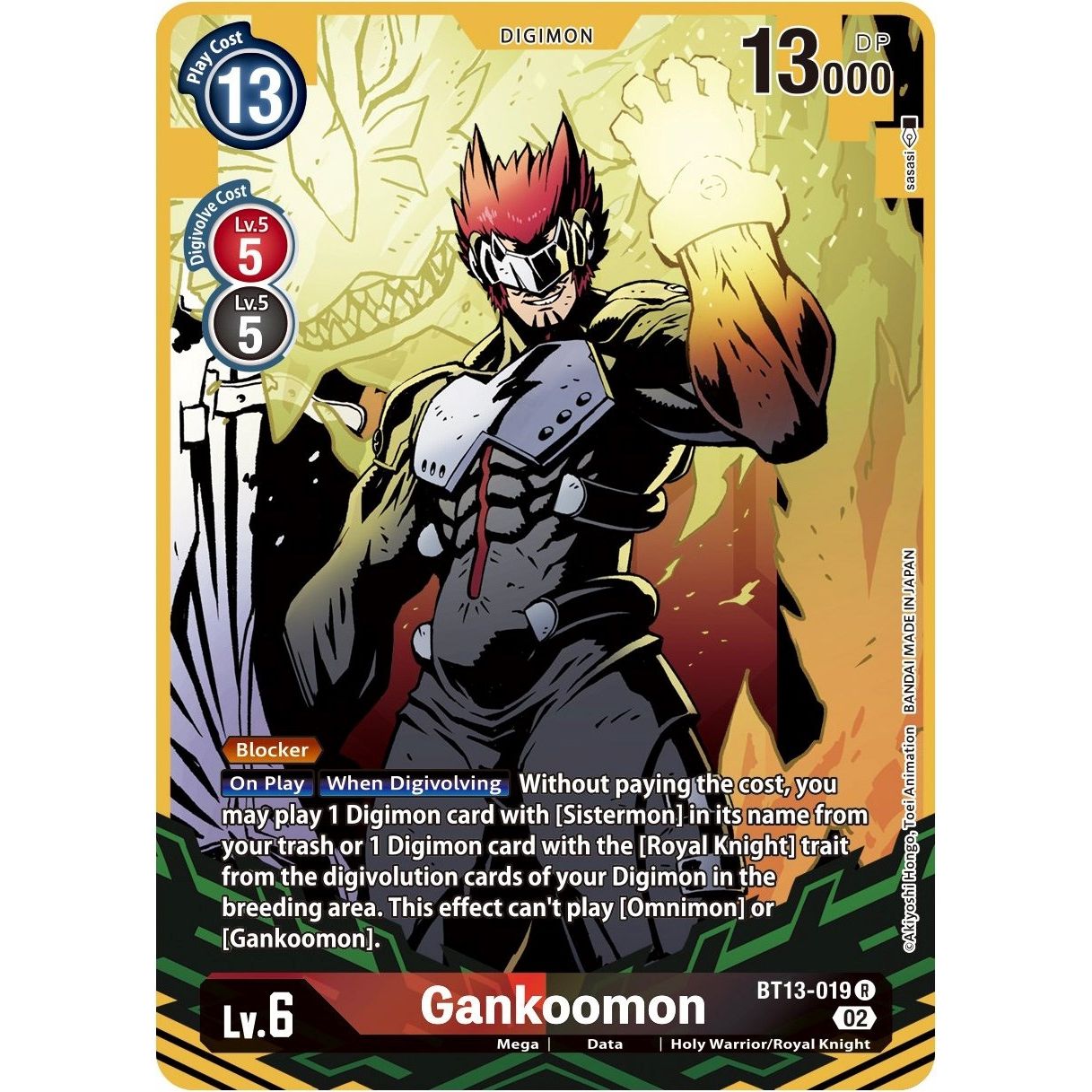 Image for Gankoomon (Alternate Art) (BT13-019 R) (BT13) - Digimon Card Game