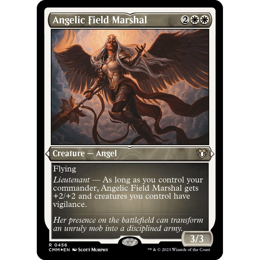 Image for Angelic Field Marshal (Foil Etched) (456) (CMM) - Magic: The Gathering