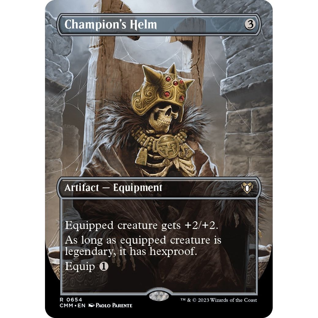 Image for Champion's Helm (Borderless) (654) (CMM) - Magic: The Gathering