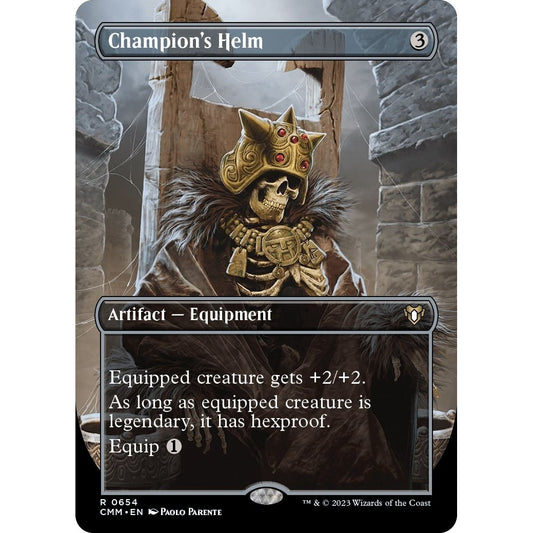 Image for Champion's Helm (Borderless) (654) (CMM) - Magic: The Gathering