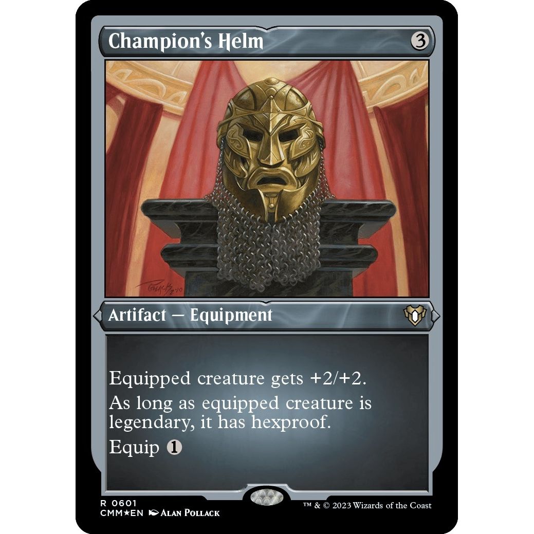Image for Champion's Helm (Foil Etched) (601) (CMM) - Magic: The Gathering