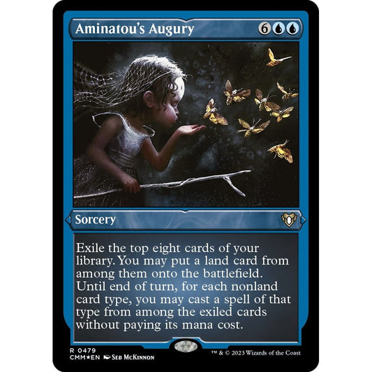 Image for Aminatou's Augury (Foil Etched) (479) (CMM) - Magic: The Gathering