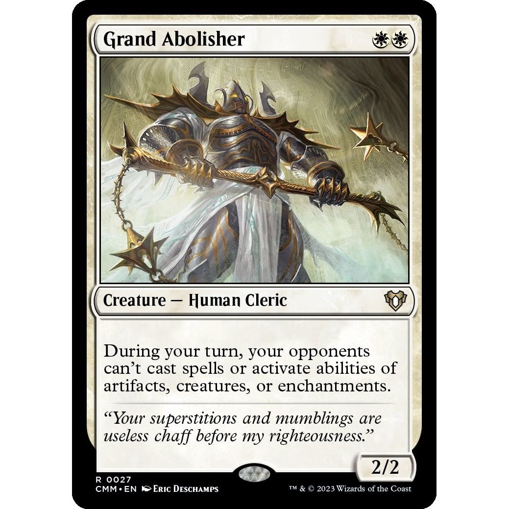 Image for Grand Abolisher (27) (CMM) - Magic: The Gathering
