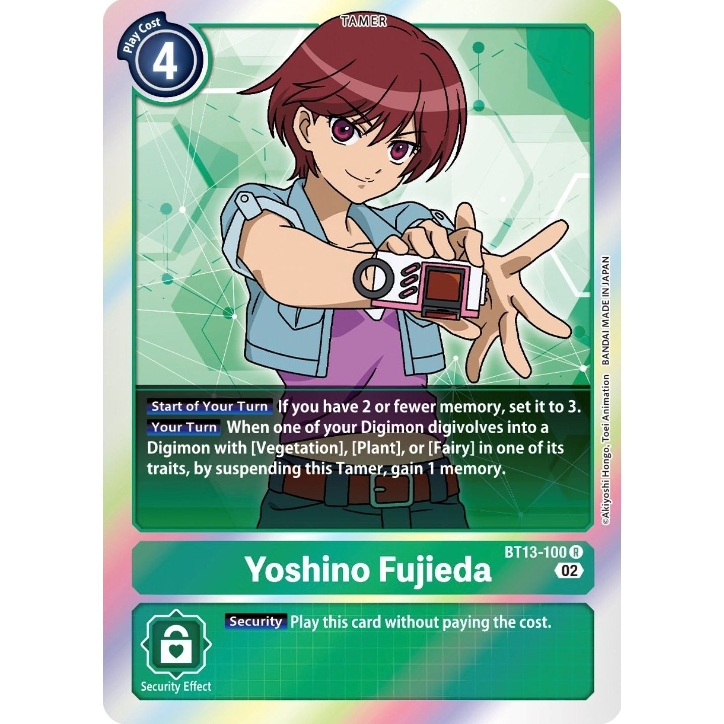 Image for Yoshino Fujieda (BT13-100 R) (BT13) - Digimon Card Game