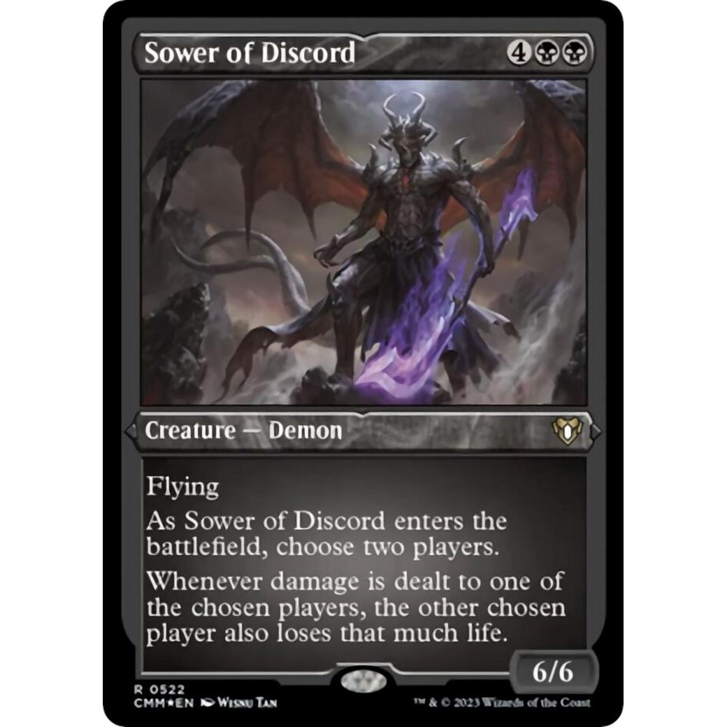 Image for Sower of Discord (Foil Etched) (522) (CMM) - Magic: The Gathering