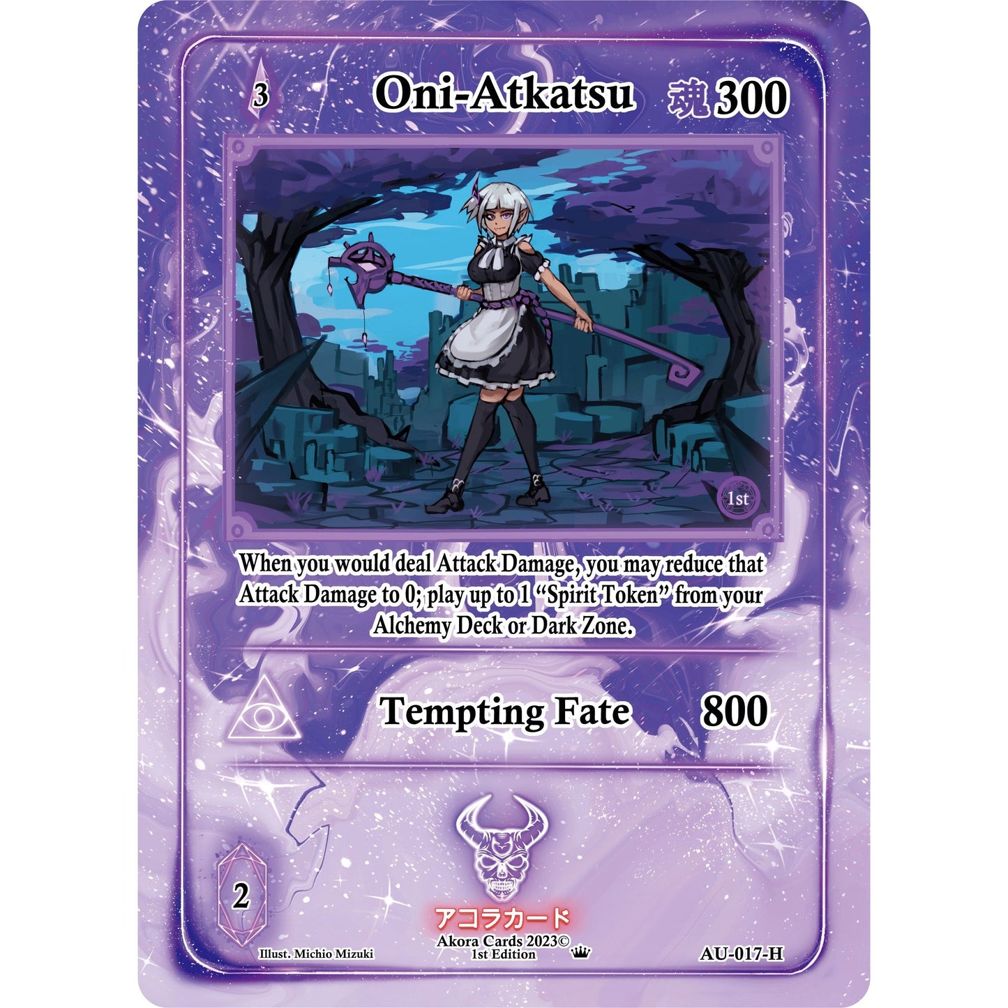 Image for Oni-Atkatsu (Holo) (AU-017-H) (AU1E) - Akora TCG