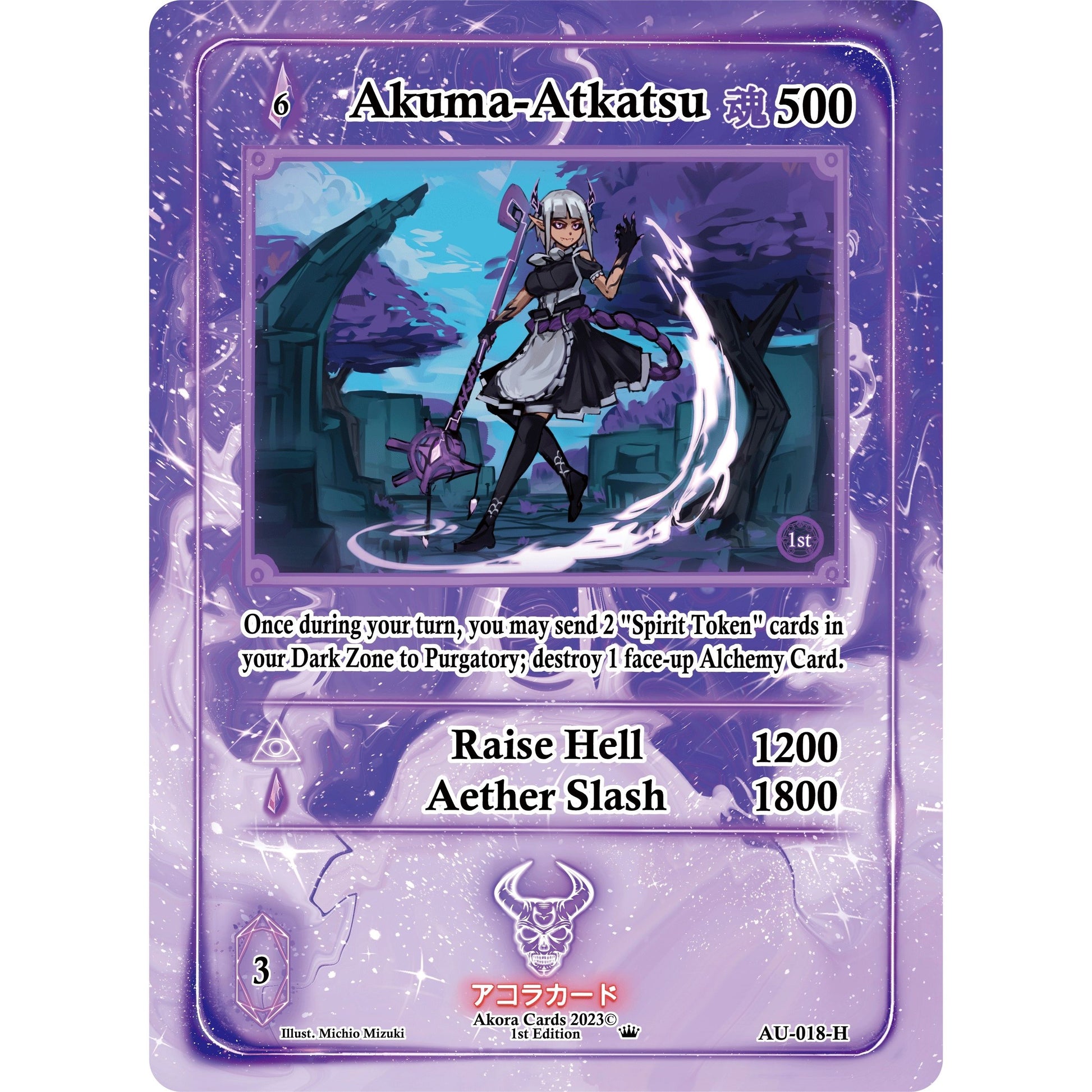 Image for Akuma-Atkatsu (Holo) (AU-018-H) (AU1E) - Akora TCG