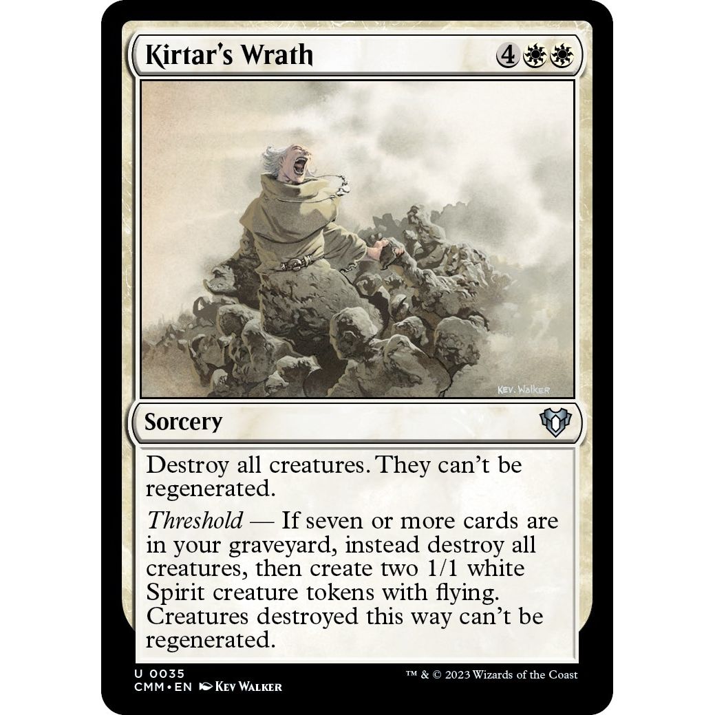 Image for Kirtar's Wrath (35) (CMM) - Magic: The Gathering