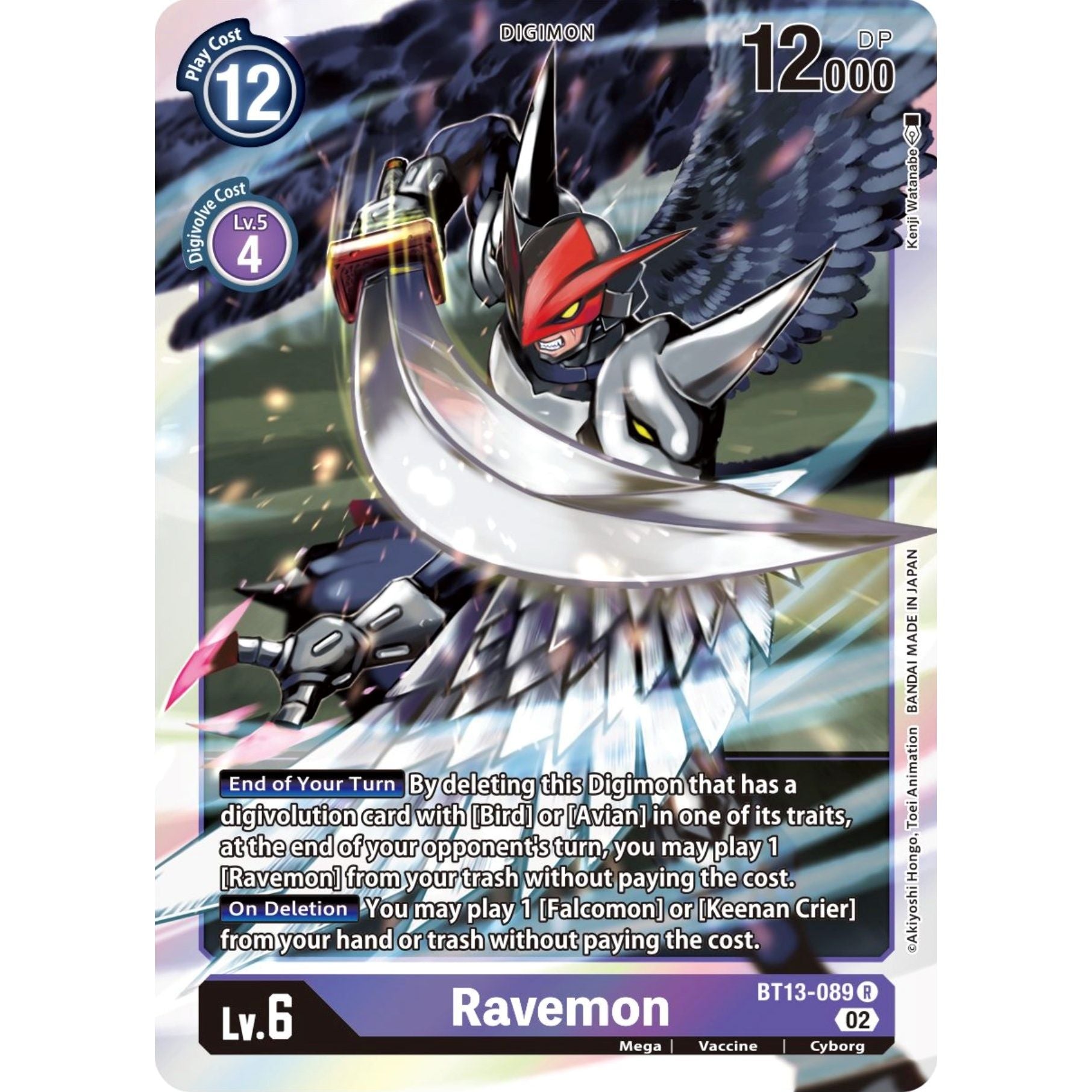 Image for Ravemon (BT13-089 R) (BT13) - Digimon Card Game