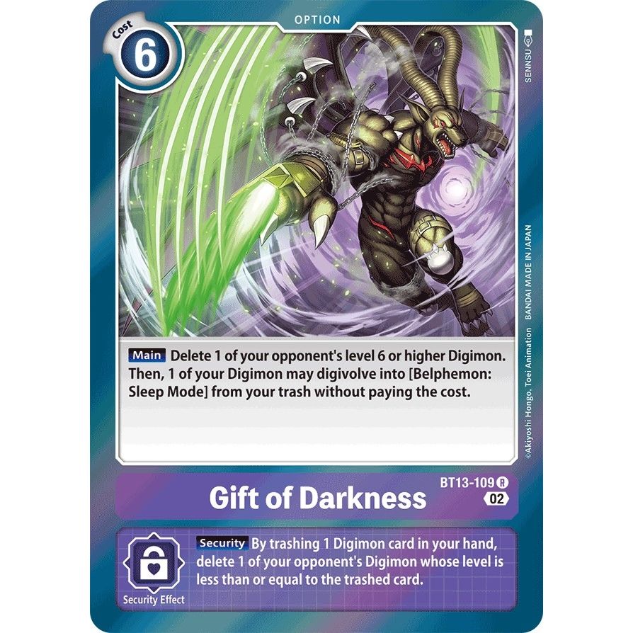 Image for Gift of Darkness (BT13-109 R) (BT13) - Digimon Card Game