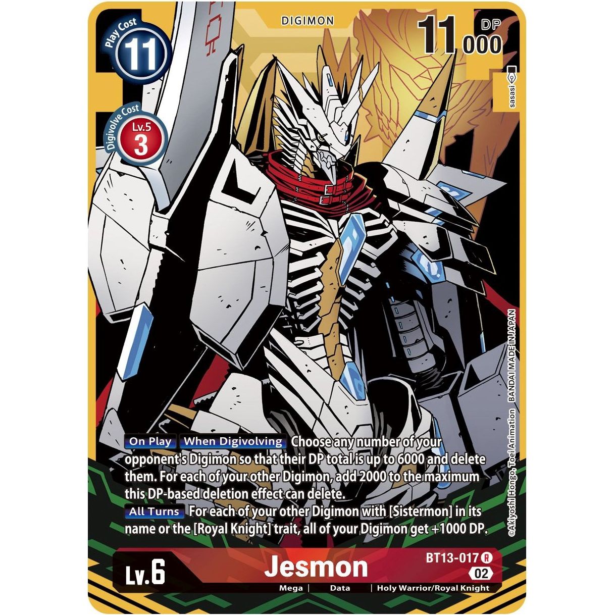 Image for Jesmon (Alternate Art) (BT13-017 R) (BT13) - Digimon Card Game