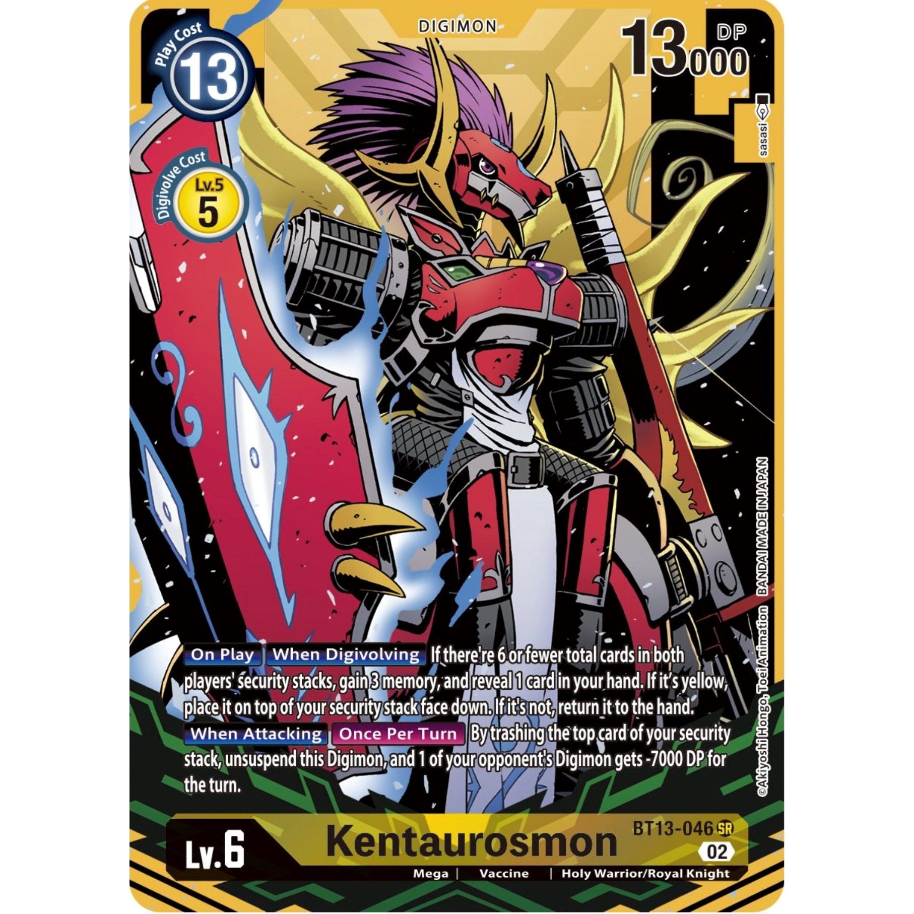 Image for Kentaurosmon (Alternate Art) (BT13-046 SR) (BT13) - Digimon Card Game