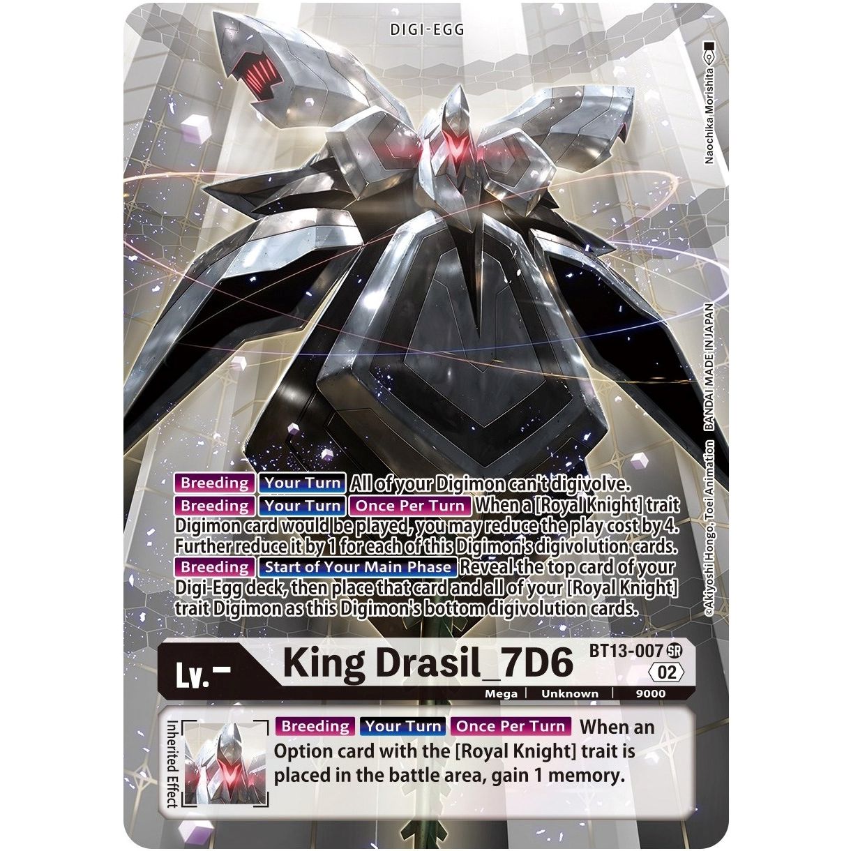 Image for King Drasil_7D6 (Alternate Art) (BT13-007 SR) (BT13) - Digimon Card Game