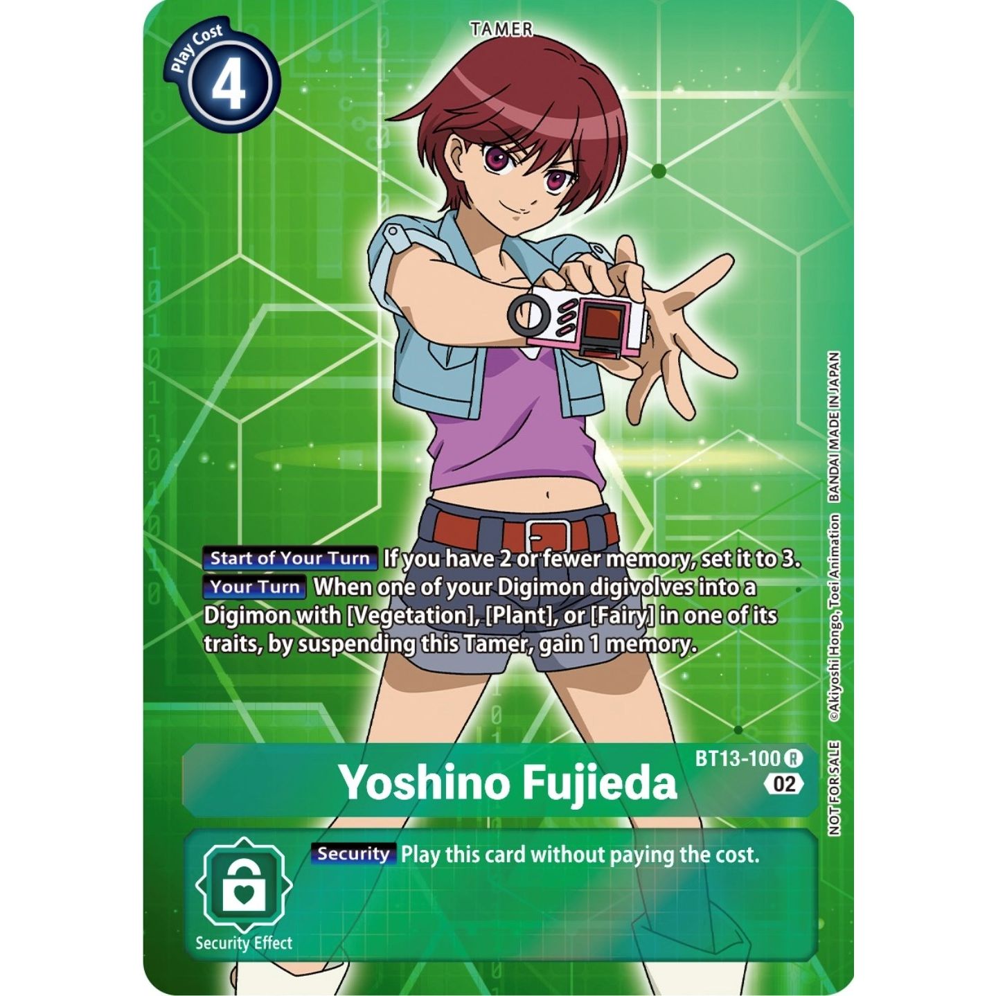 Image for Yoshino Fujieda (Box Topper) (BT13-100 R) (BT13) - Digimon Card Game