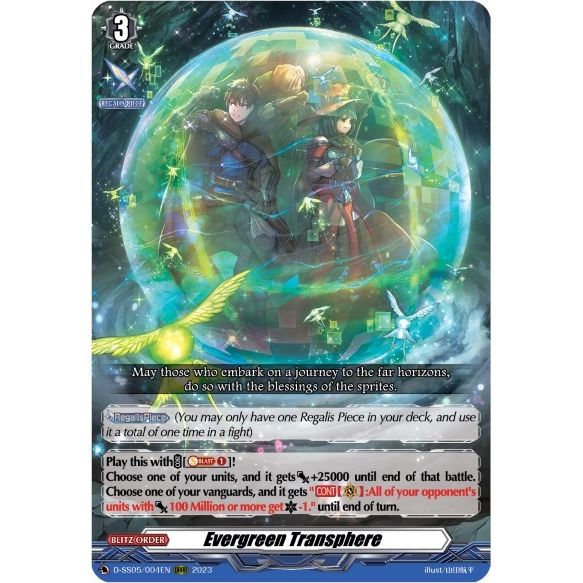 Image for Evergreen Transphere (D-SS05/004EN) (D-SS05) - Cardfight Vanguard