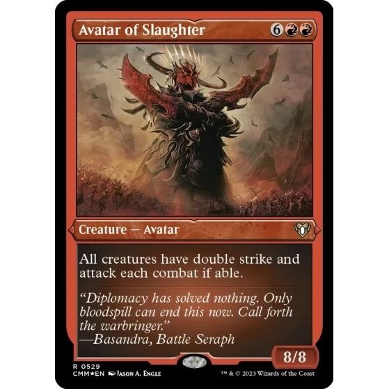 Image for Avatar of Slaughter (Foil Etched) (529) (CMM) - Magic: The Gathering