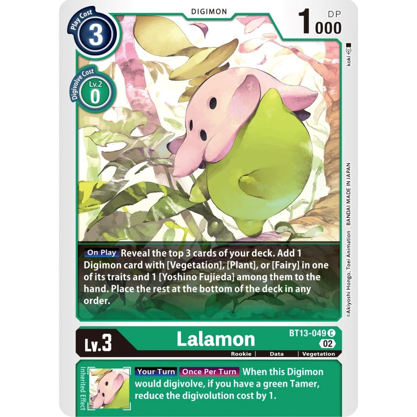 Image for Lalamon (BT13-049 C) (BT13) - Digimon Card Game