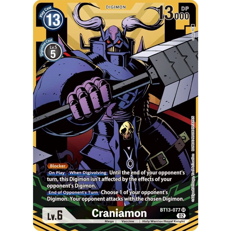 Image for Craniamon (Alternate Art) (BT13-077 SR) (BT13) - Digimon Card Game