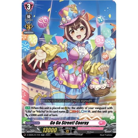 Image for Go Go Street! Cooray (D-SS05/017EN) (D-SS05) - Cardfight Vanguard