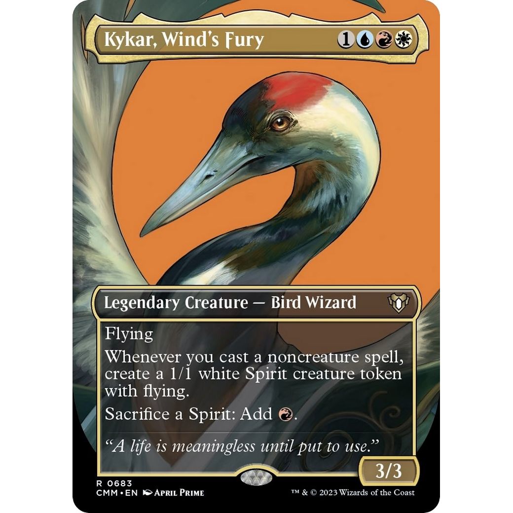Image for Kykar, Wind's Fury (Borderless) (683) (CMM) - Magic: The Gathering