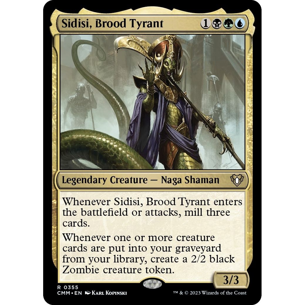 Image for Sidisi, Brood Tyrant (355) (CMM) - Magic: The Gathering
