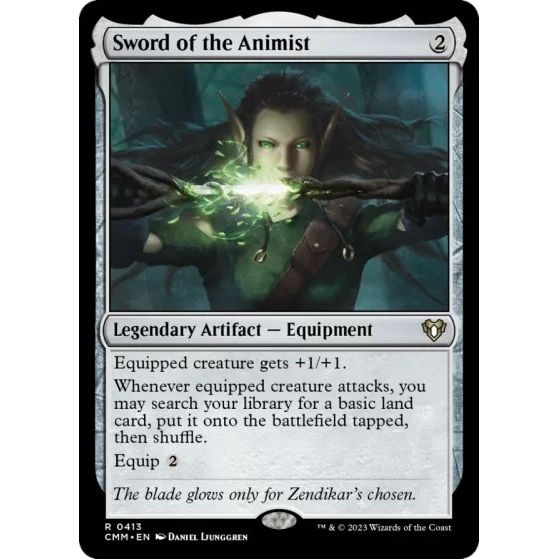 Image for Sword of the Animist (413) (CMM) - Magic: The Gathering