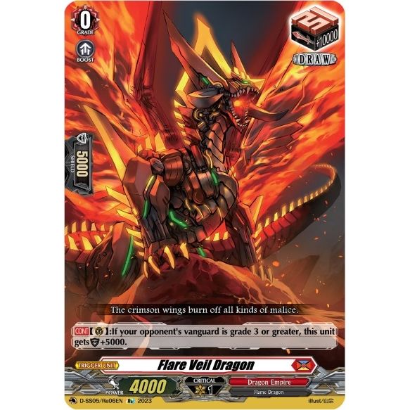 Image for Flare Veil Dragon (D-SS05/Re06EN) (D-SS05) - Cardfight Vanguard