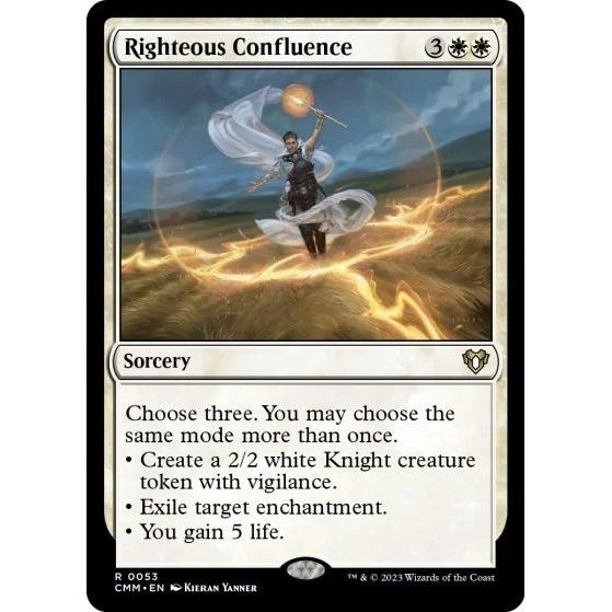 Image for Righteous Confluence (53) (CMM) - Magic: The Gathering