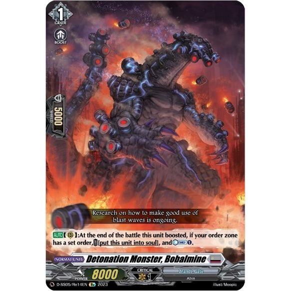 Image for Detonation Monster, Bobalmine (D-SS05/Re14EN) (D-SS05) - Cardfight Vanguard