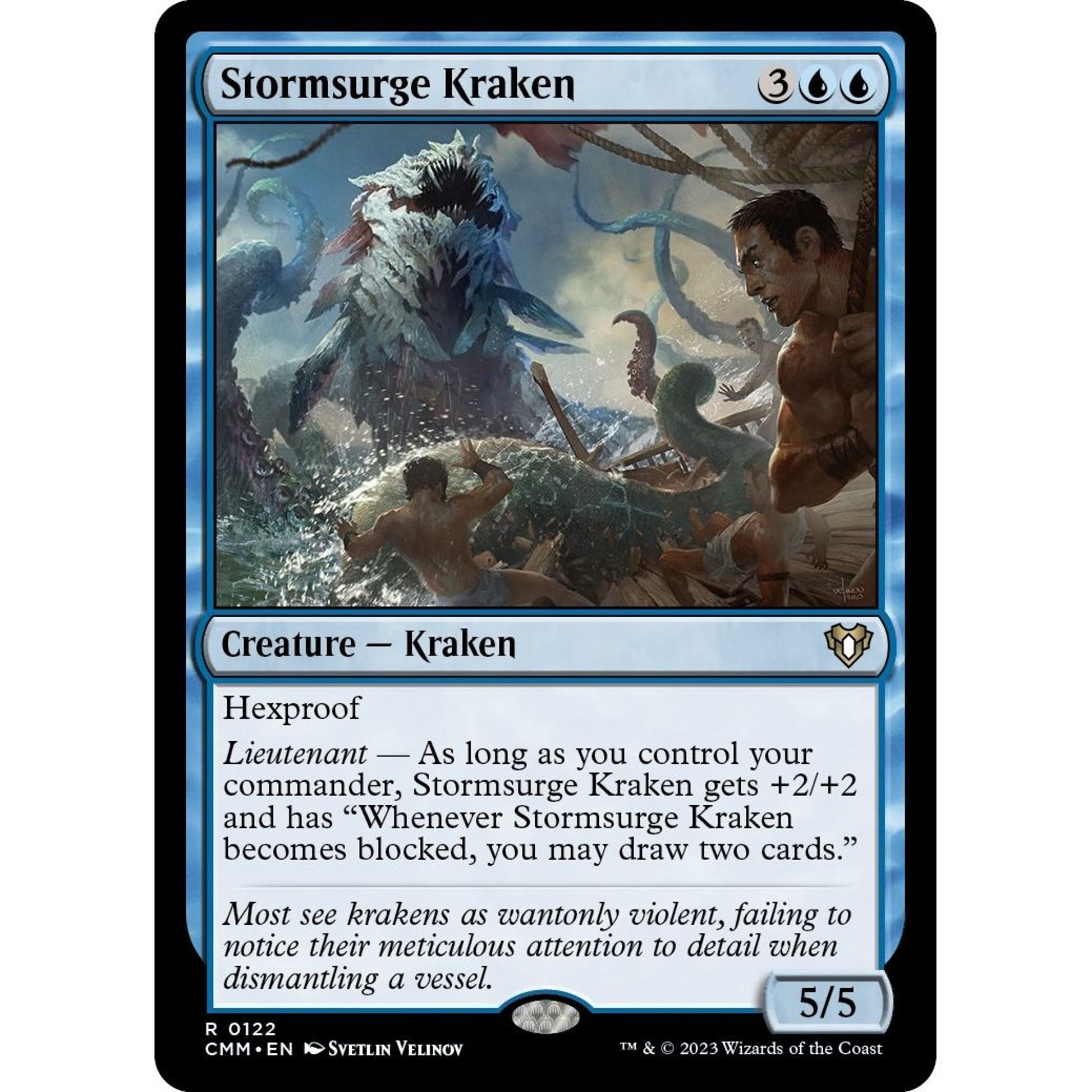 Image for Stormsurge Kraken (122) (CMM) - Magic: The Gathering
