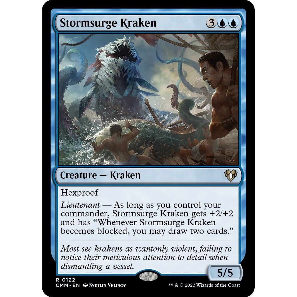 Image for Stormsurge Kraken (122) (CMM) - Magic: The Gathering