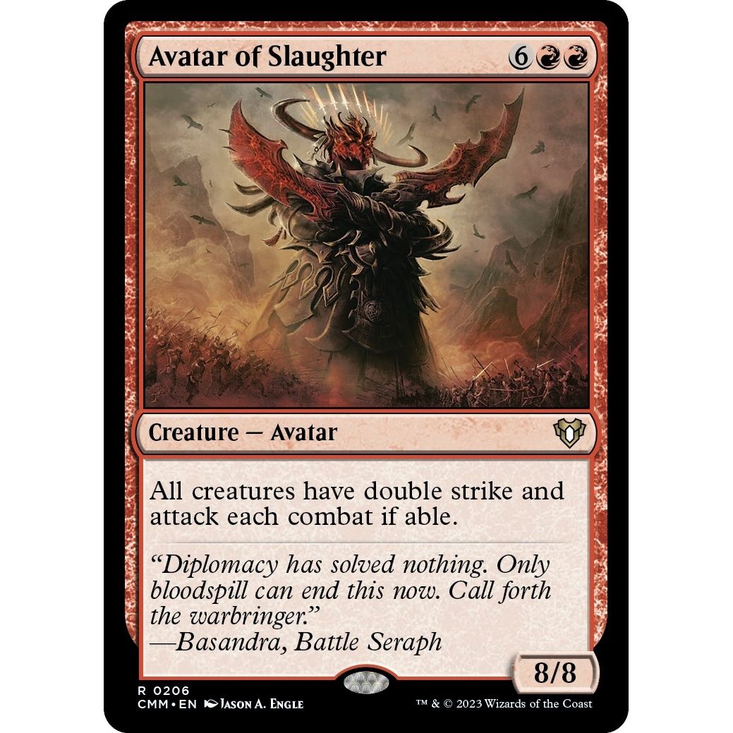 Image for Avatar of Slaughter (206) (CMM) - Magic: The Gathering