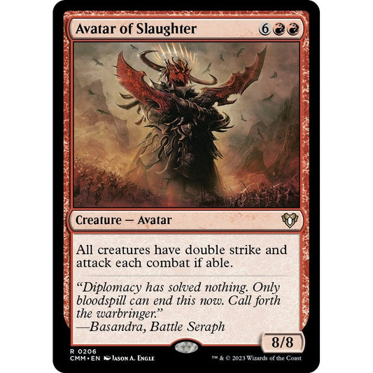 Image for Avatar of Slaughter (206) (CMM) - Magic: The Gathering