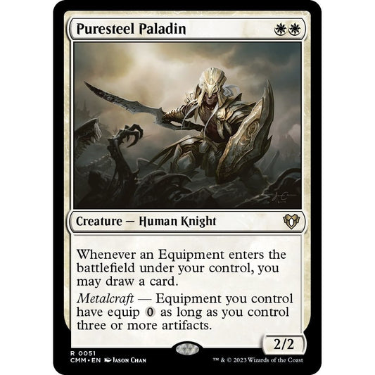 Image for Puresteel Paladin (51) (CMM) - Magic: The Gathering