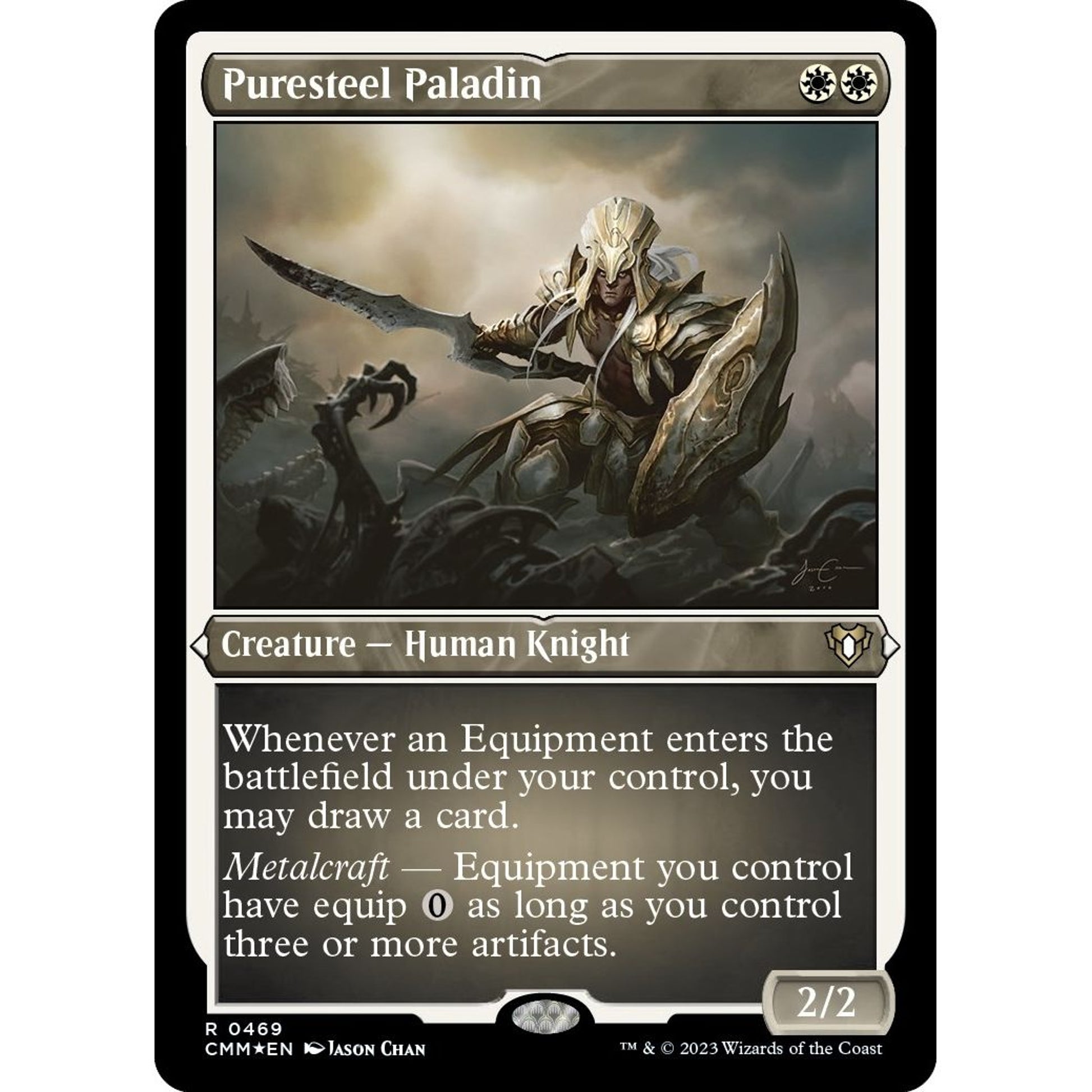 Image for Puresteel Paladin (Foil Etched) (469) (CMM) - Magic: The Gathering