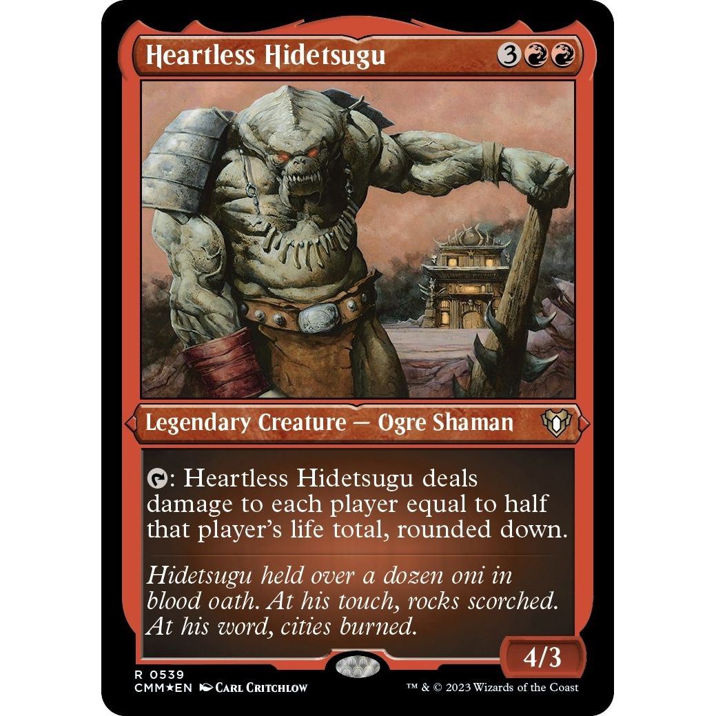 Image for Heartless Hidetsugu (Foil Etched) (539) (CMM) - Magic: The Gathering
