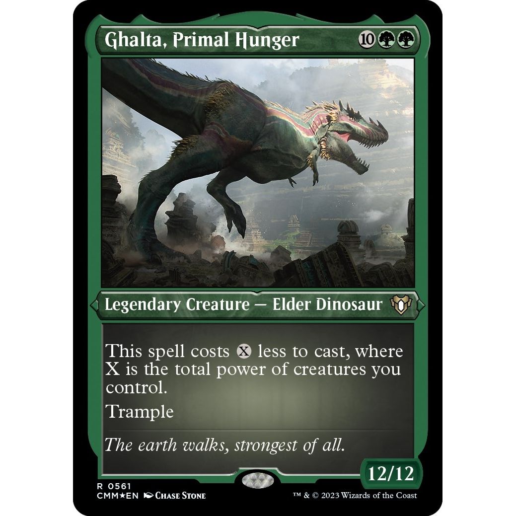 Image for Ghalta, Primal Hunger (Foil Etched) (561) (CMM) - Magic: The Gathering