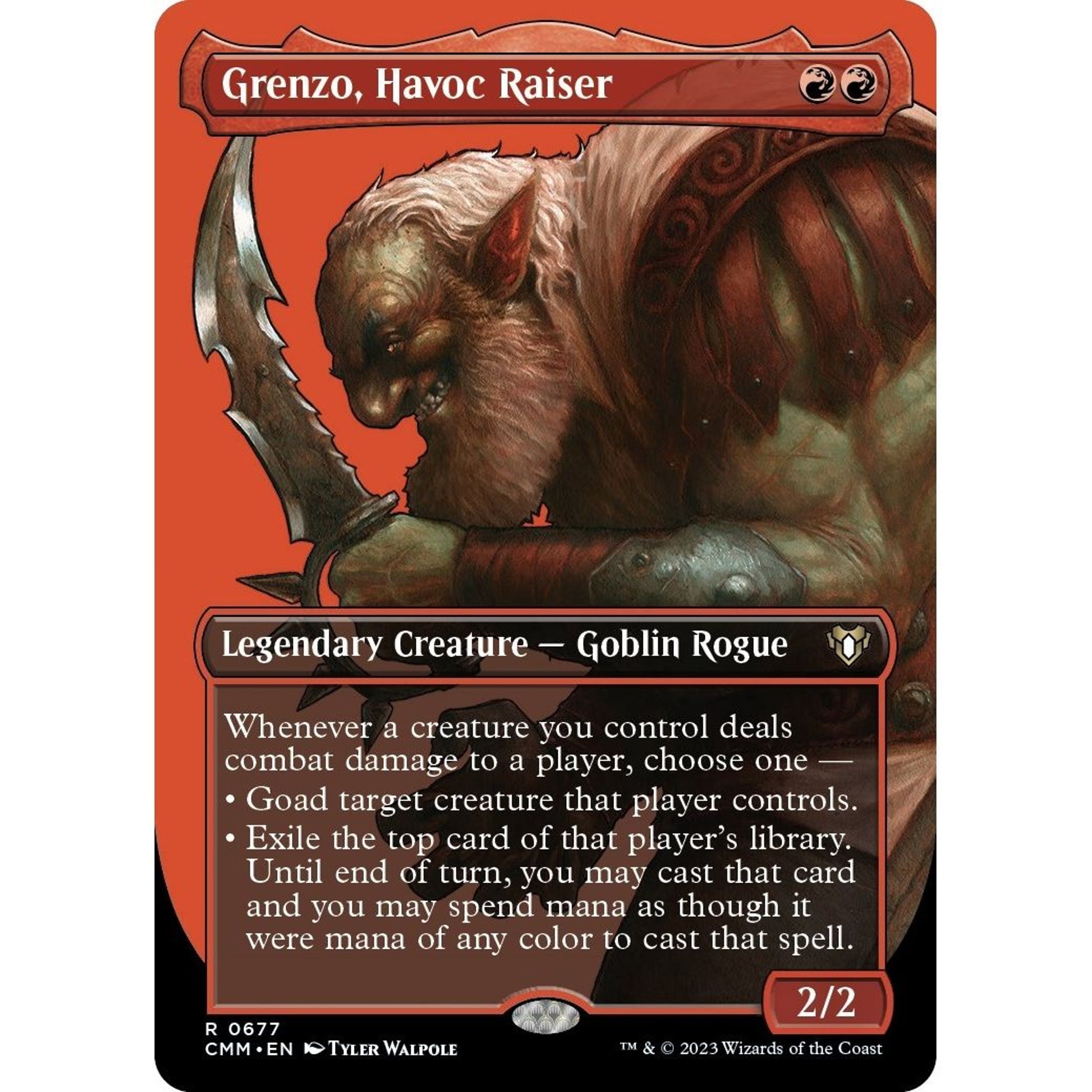 Image for Grenzo, Havoc Raiser (Borderless) (677) (CMM) - Magic: The Gathering