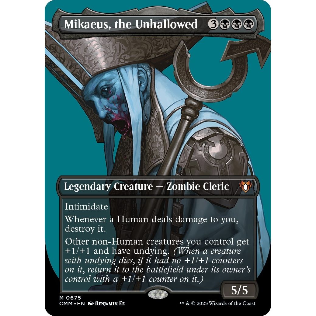Image for Mikaeus, the Unhallowed (Borderless) (675) (CMM) - Magic: The Gathering