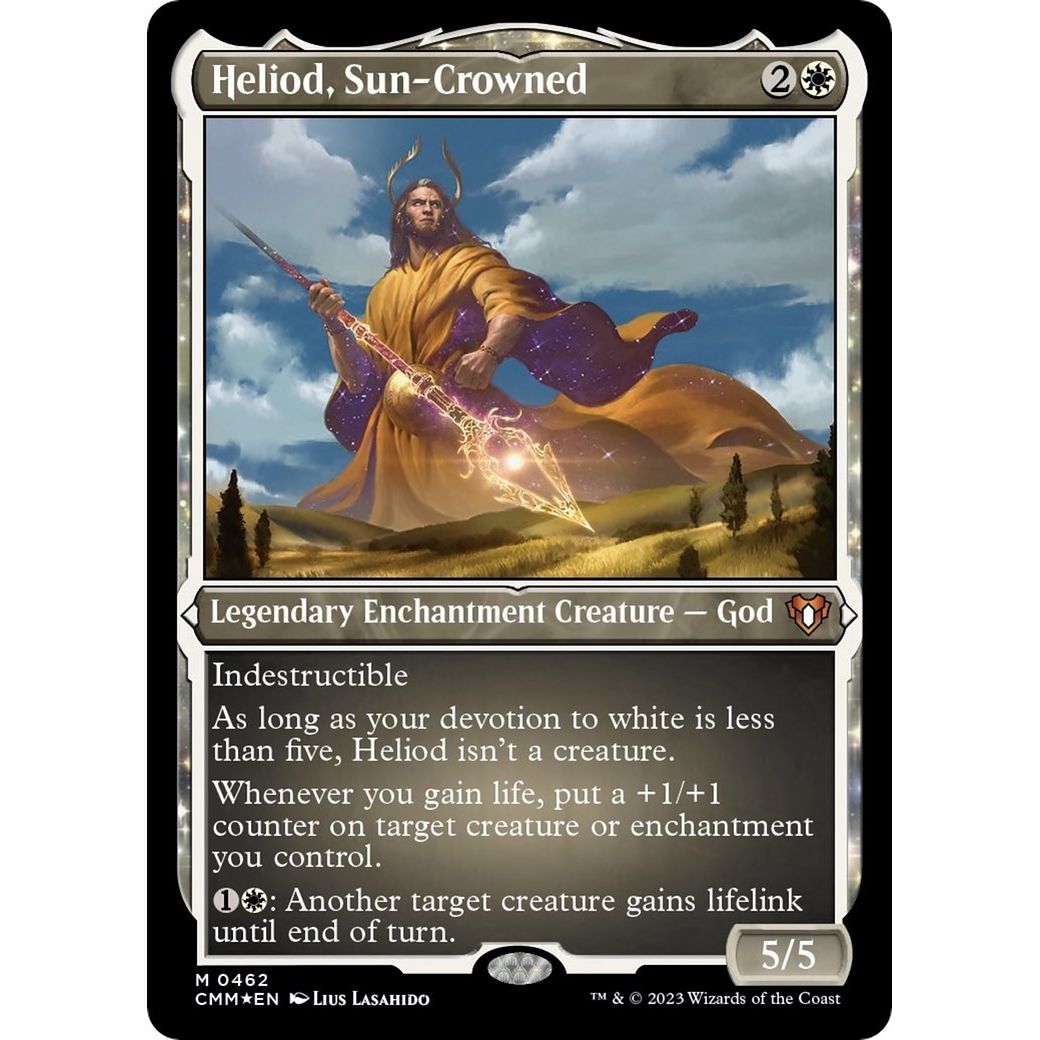 Image for Heliod, Sun-Crowned (Foil Etched) (462) (CMM) - Magic: The Gathering
