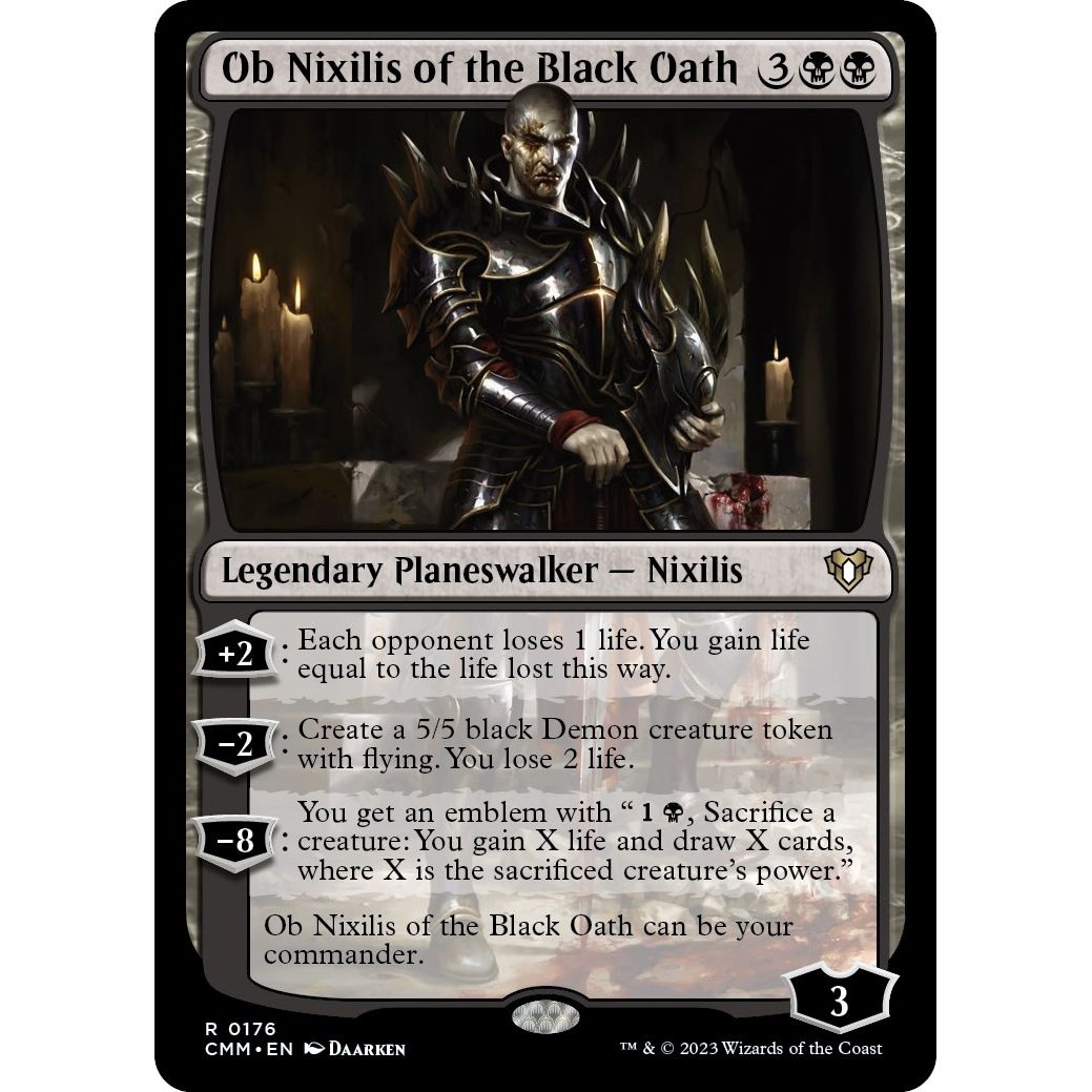 Image for Ob Nixilis of the Black Oath (176) (CMM) - Magic: The Gathering